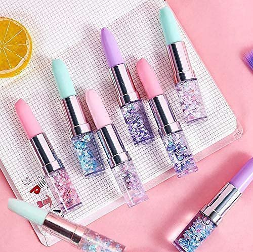 CoolGlitterCandyColorLipstickShapeGelPen4
