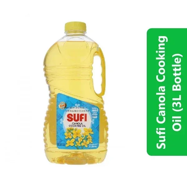 Sufi Canola Cooking Oil 3L Bottle