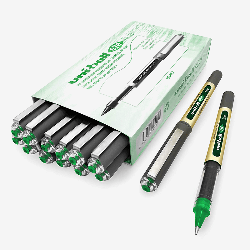 Uni Ball Eye Rollerball Green Pen 0_15dd2925 204c 4b2e b454 7adc3fe36d09
