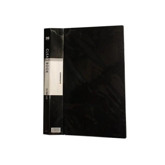 clear book leagal fc size file 30 sheet limit 30 pockets the stationers_533x