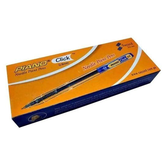 piano ball pen click needle 0 8 black 10pcsbox the stationers 1_533x